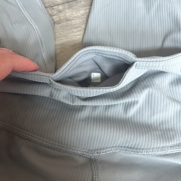 Lululemon align ribbed mini flare pant extra short. Rhino grey. Size 6 - Picture 3 of 3